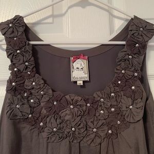 Yoana Baraschi grey shift dress size xs